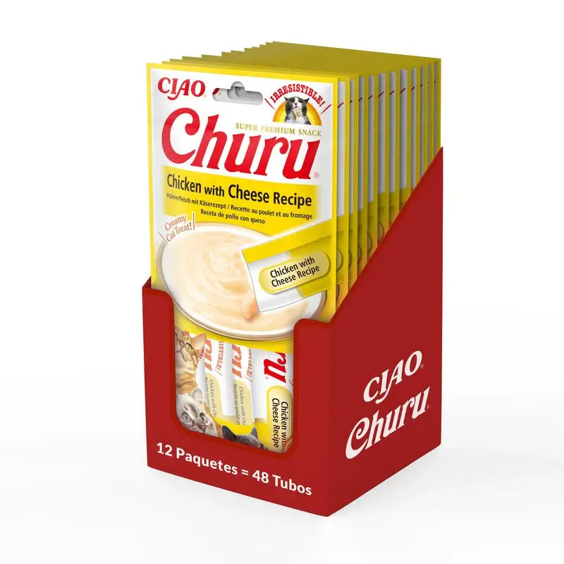 Churu Cat Huhn-Käse-Rezept Display 12X56Gr