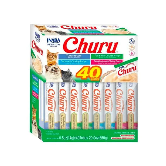Churu Cat Thunfisch und Meeresfrüchte-Sorten 40X14Gr