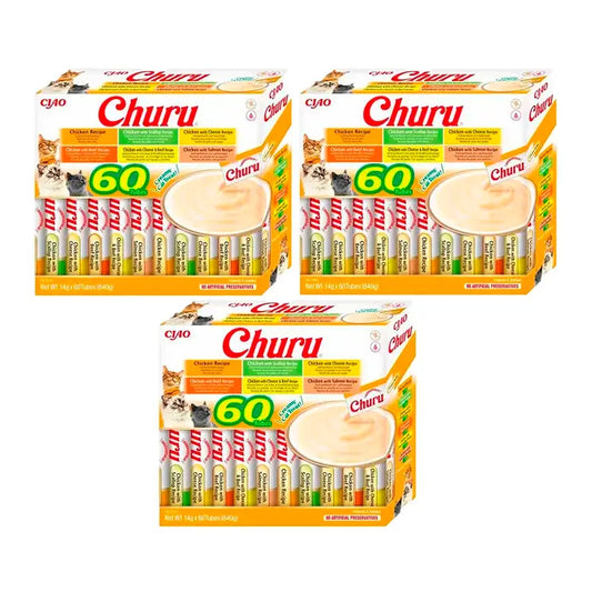 Churu Cat Huhn Sorten, Pack 3 x 60X14Gr