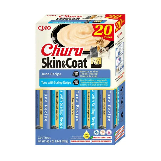 Churu Cat Thunfisch Skin&Coat Sorten, 20 Stück.