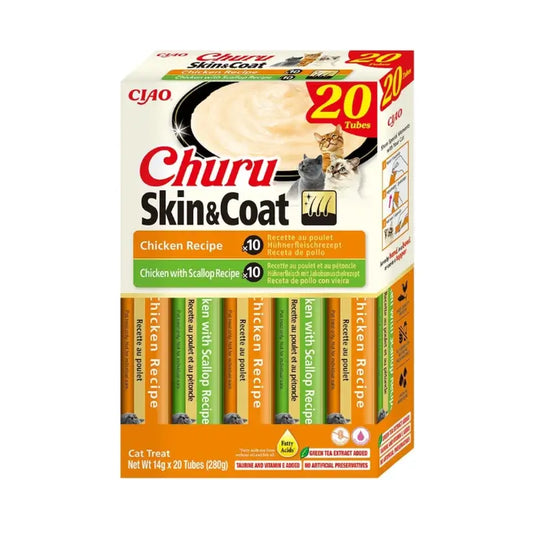 Churu Cat Varieties Skin&Coat Huhn, 20 Stück