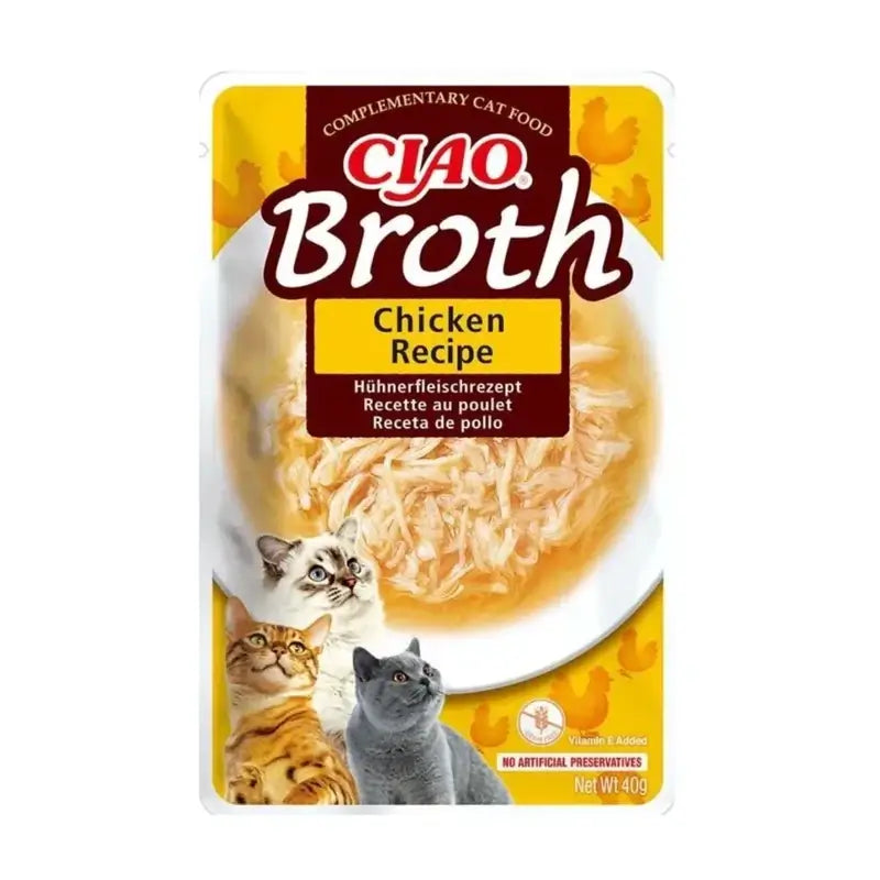 Churu Ciao Broth Wet Cat Food – Chicken Flavour, 12 x 40 g