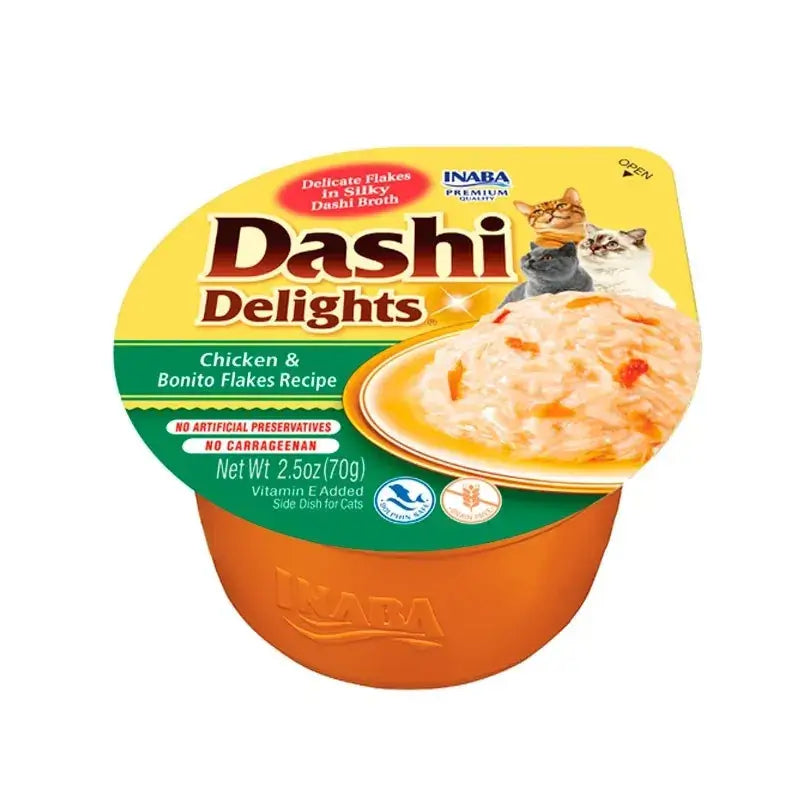 Churu Dashi Delights Wet Cat Food – Chicken and Tuna Flavour, 6 x 70 g