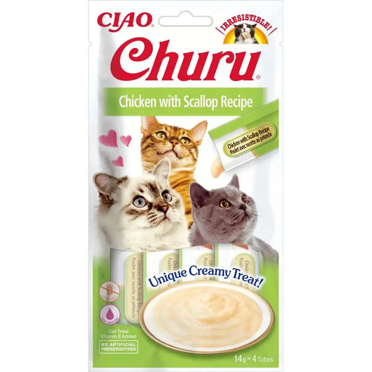 Churu Gato Chicken Scallop Recipe 4X14Gr