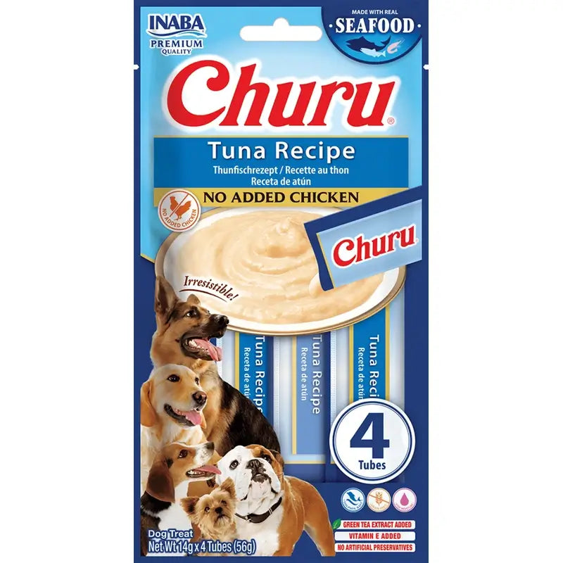 Churu Creamy Dog Snack – Tuna Flavour, 12 x 56 g