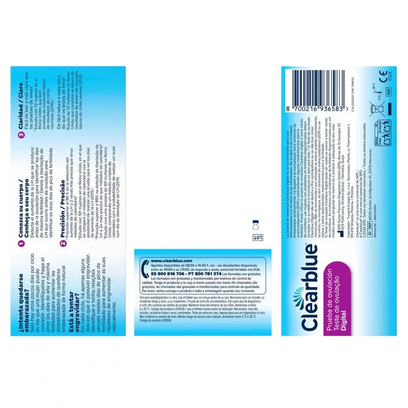 Clearblue Digitaler Ovulationstest, 20 Tests