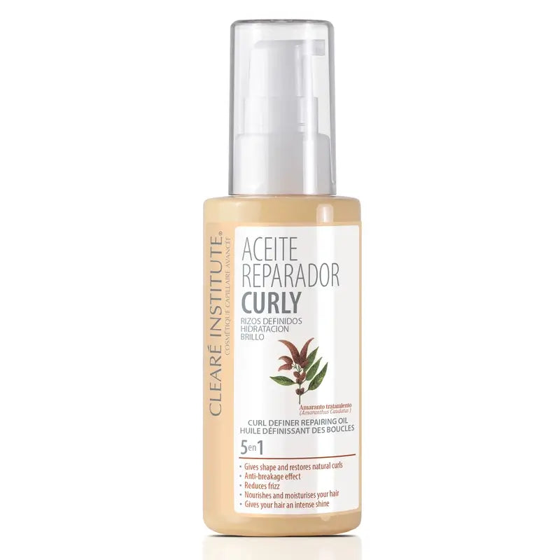 Clearé Institute Curly Hair Curly Method Feuchtigkeitsspendendes Öl 50 Ml