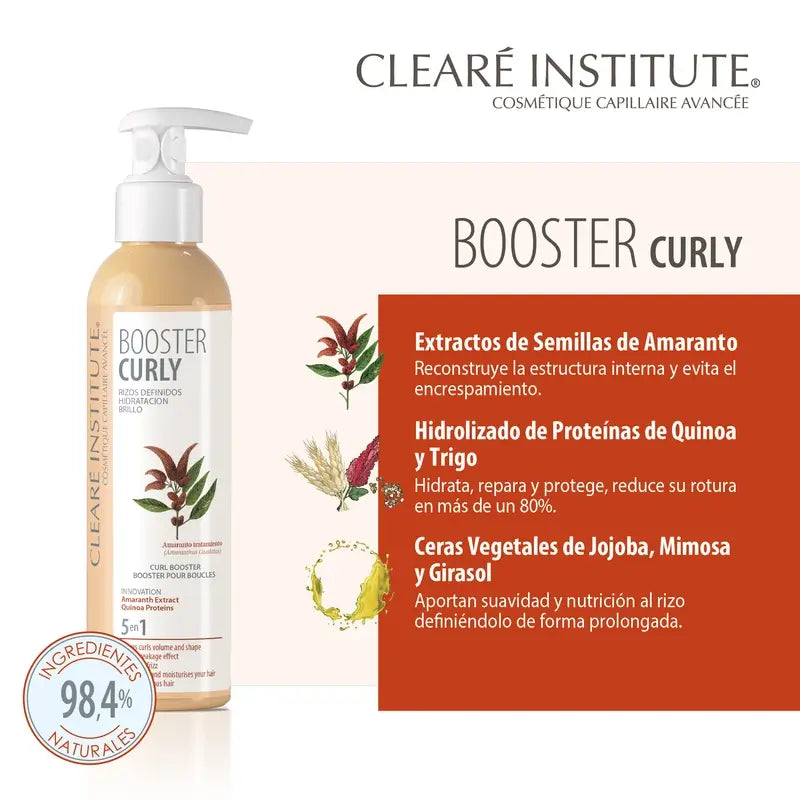 Clearé Institute Booster Curly Hair Styling Methode Curly Hair Styling Cream 200 Ml