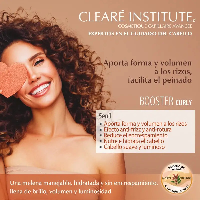 Clearé Institute Booster Curly Hair Styling Methode Curly Hair Styling Cream 200 Ml