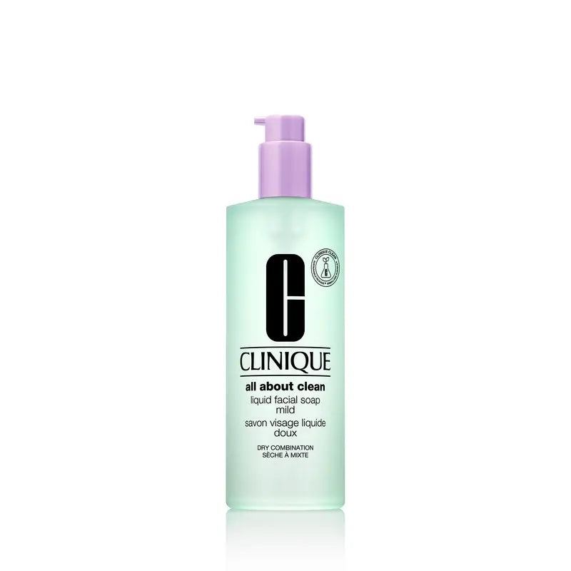 Clinique All About Clean Gesichtsseife für trockene und Mischhaut, 400ml