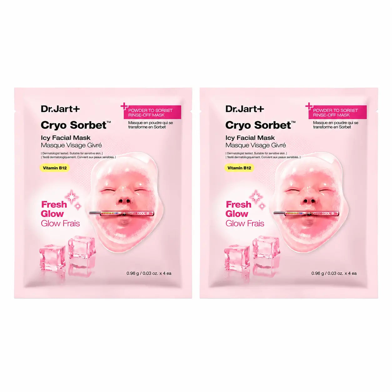 Dr. Jart+ Cryo Sorbet Eisige Gesichtsmaske, 2er-Pack