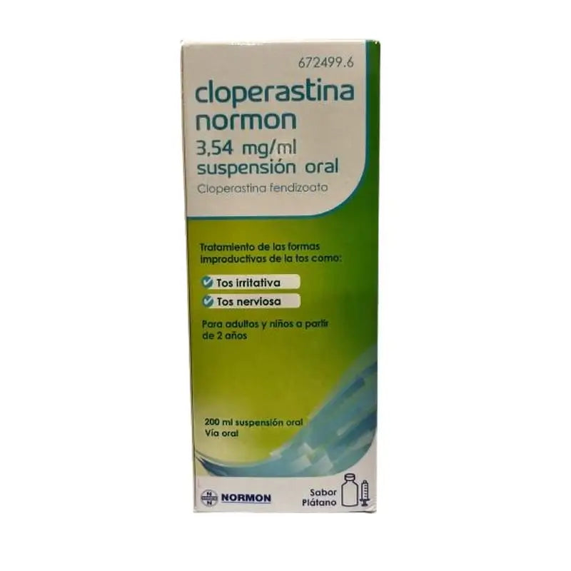 Cloperastin Normon Efg 3,54 Mg/ ml Suspension zum Einnehmen 200 ml