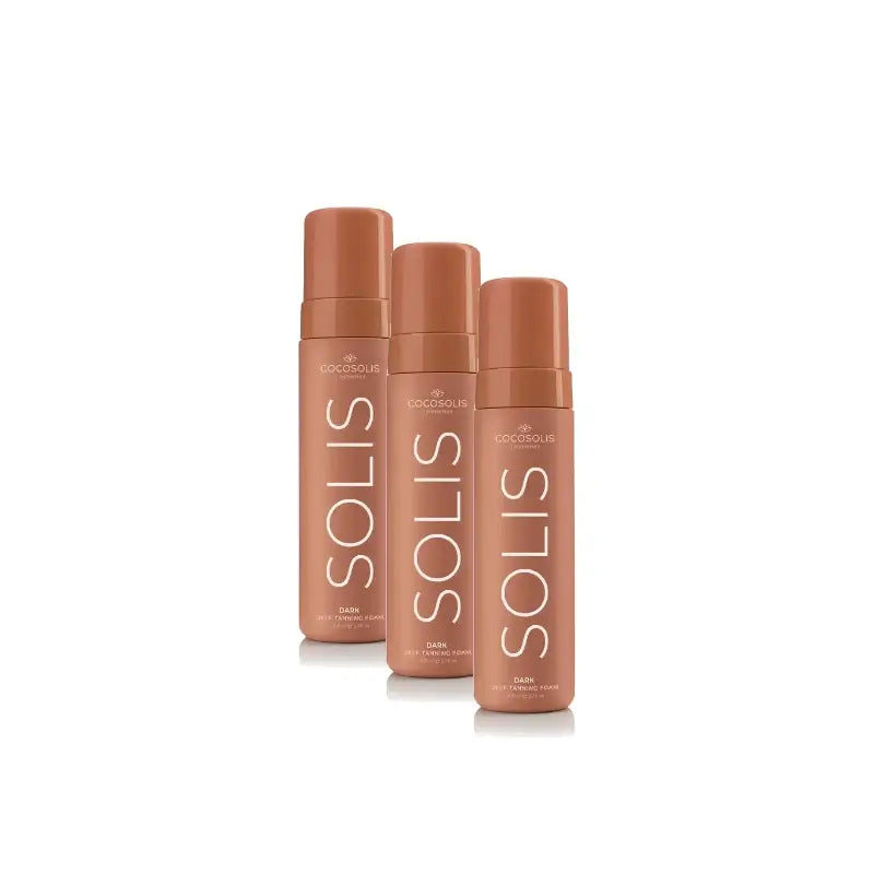 Cocosolis Solis Dark Selbstbräunungsschaum, 3er-Pack à 200 ml