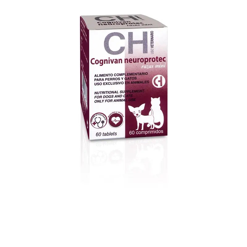 Chemical Cognivan Neuroprotect für Mini-Hunde und Katzen, 60 Tabletten