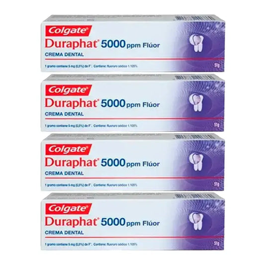 Colgate Duraphat 5000 Ppm Fluorid-Zahnpasta, Packung 4 x 51 ml