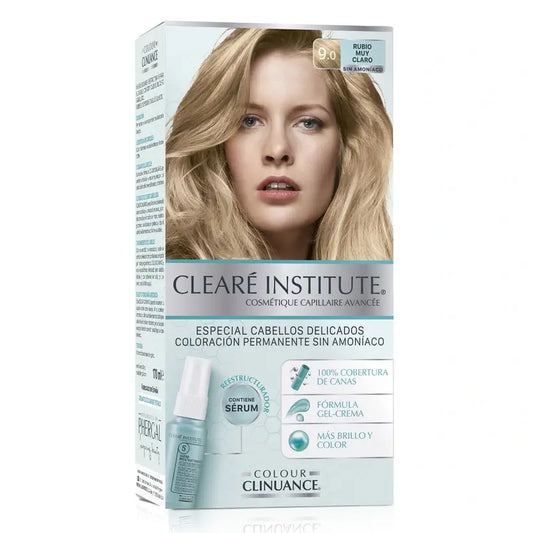 Clearé Institute Colour Clinuance Ammoniakfreie permanente Farbe 9.0 Sehr helles Blond