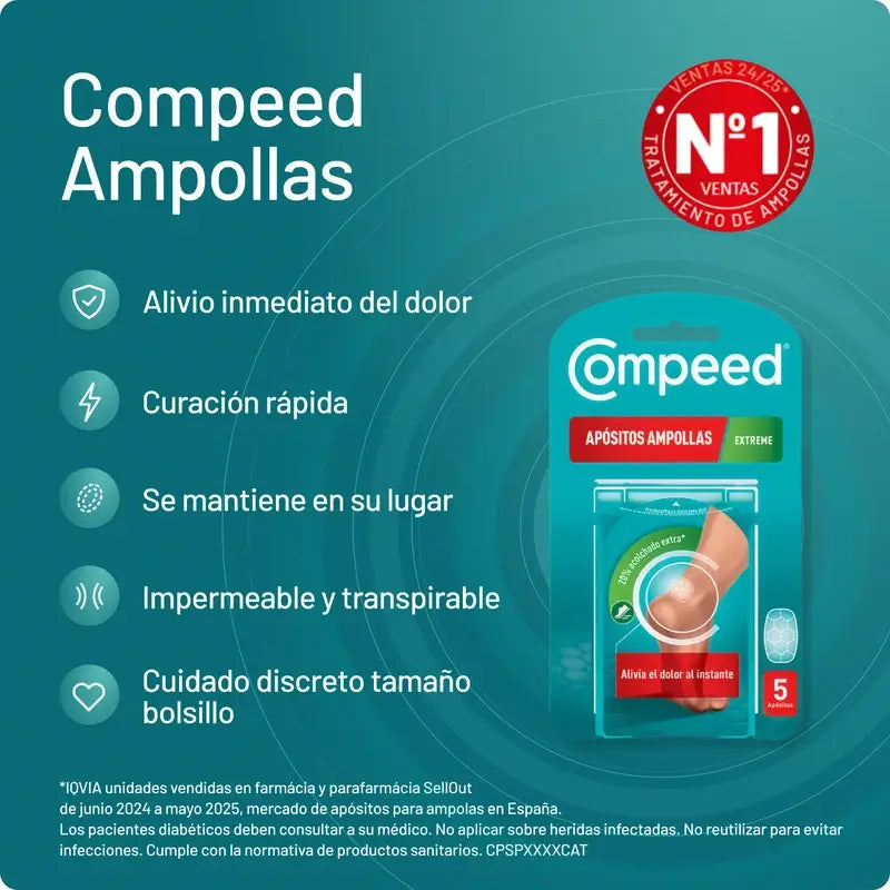 Compeed Extreme Blisters 5 Einheiten