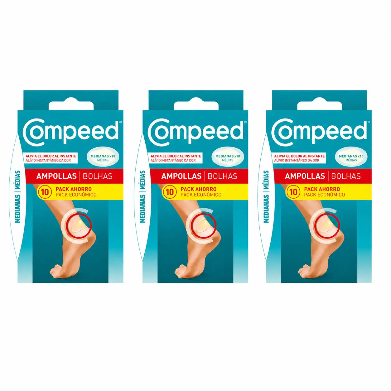 Compeed Blasenpflaster, mittelgroß, 10 Stück, 3er-Pack