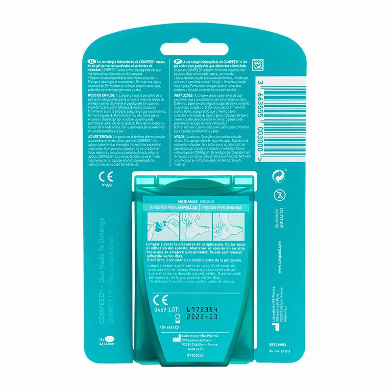 Compeed Hydrokolloid Blister Medium Größe 10 Stück