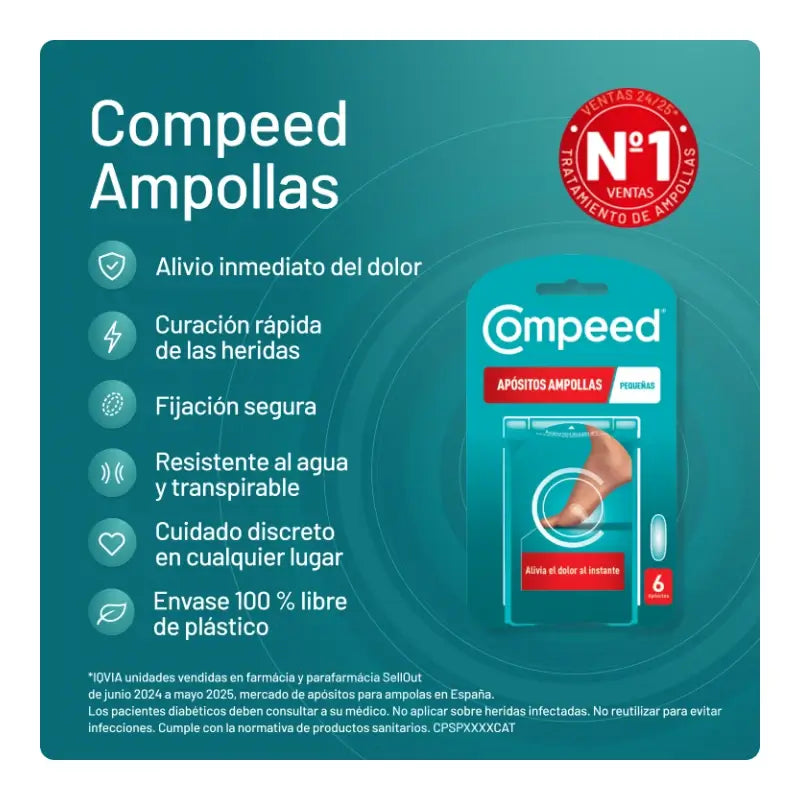 Compeed Dressings Kleine Blasen 6 Einheiten