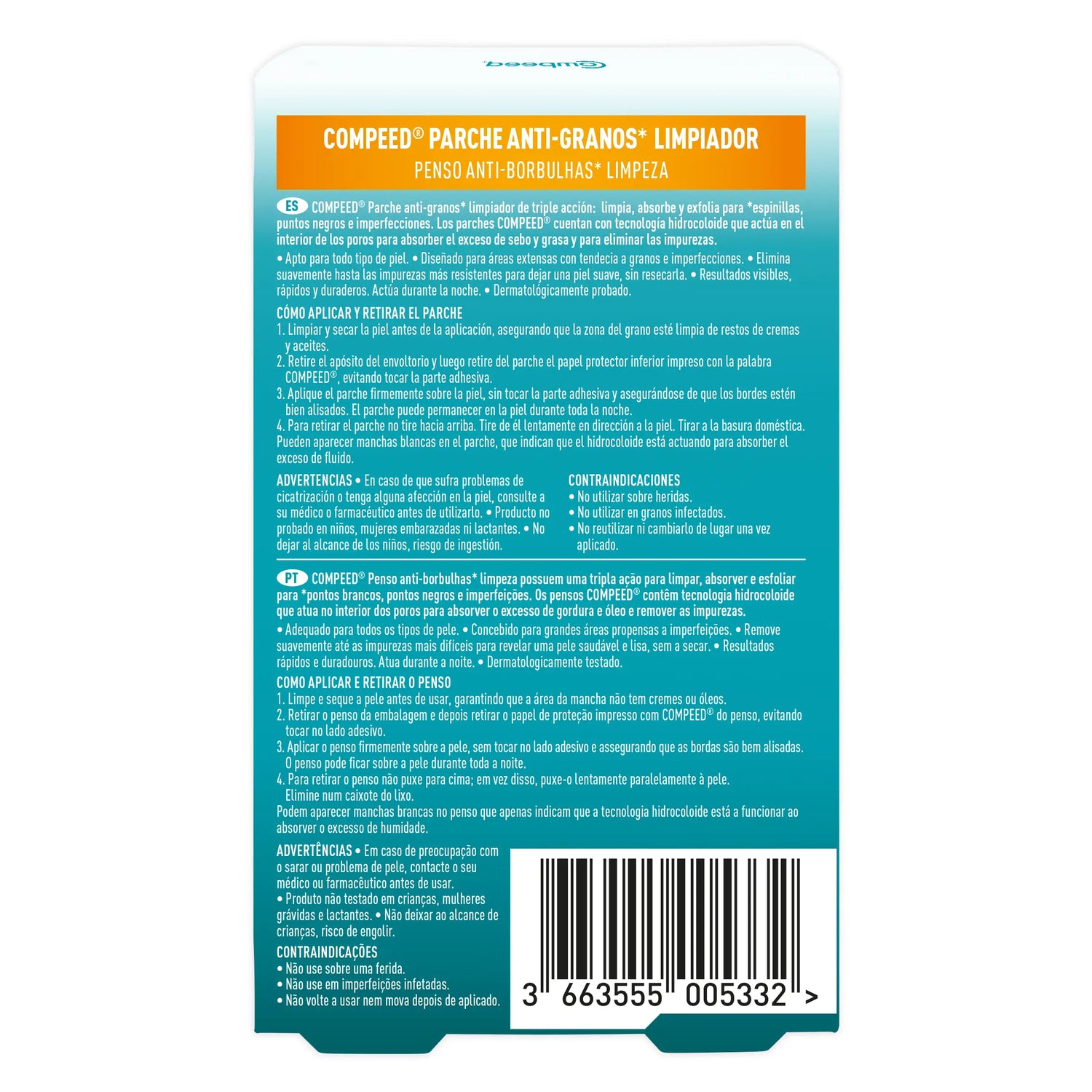 Compeed Anti-Punkt-Reinigungsmittel, 7 Einheiten