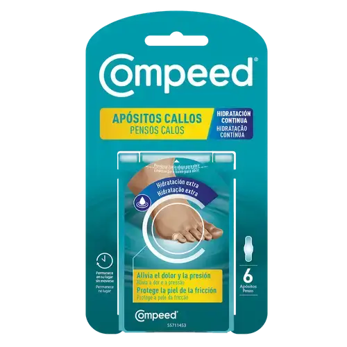 Compeed Hornhautpflaster mit kontinuierlicher Feuchtigkeitsversorgung, 6 Stück
