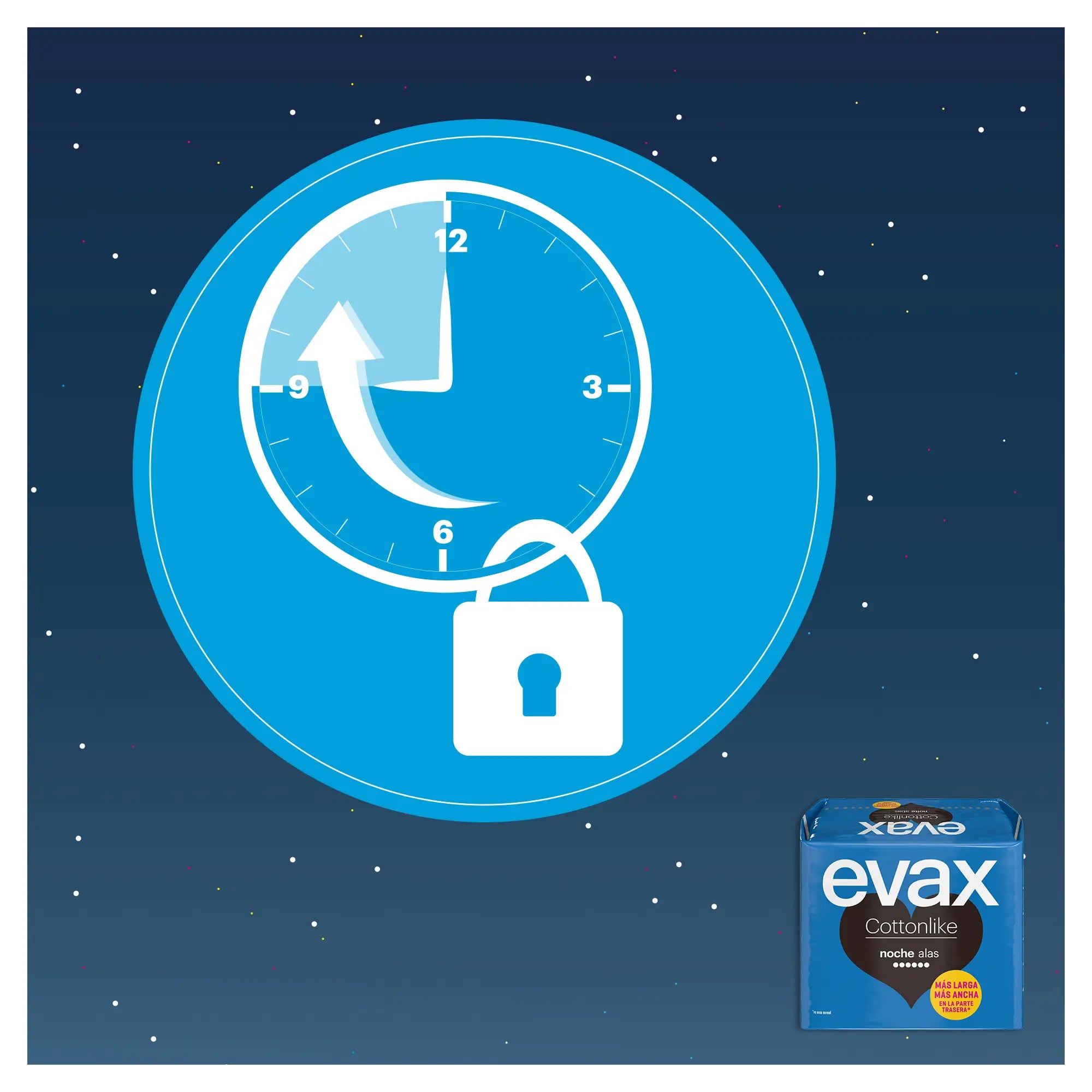 Evax Cottonlike Night Pads mit Flügeln 9 Stück