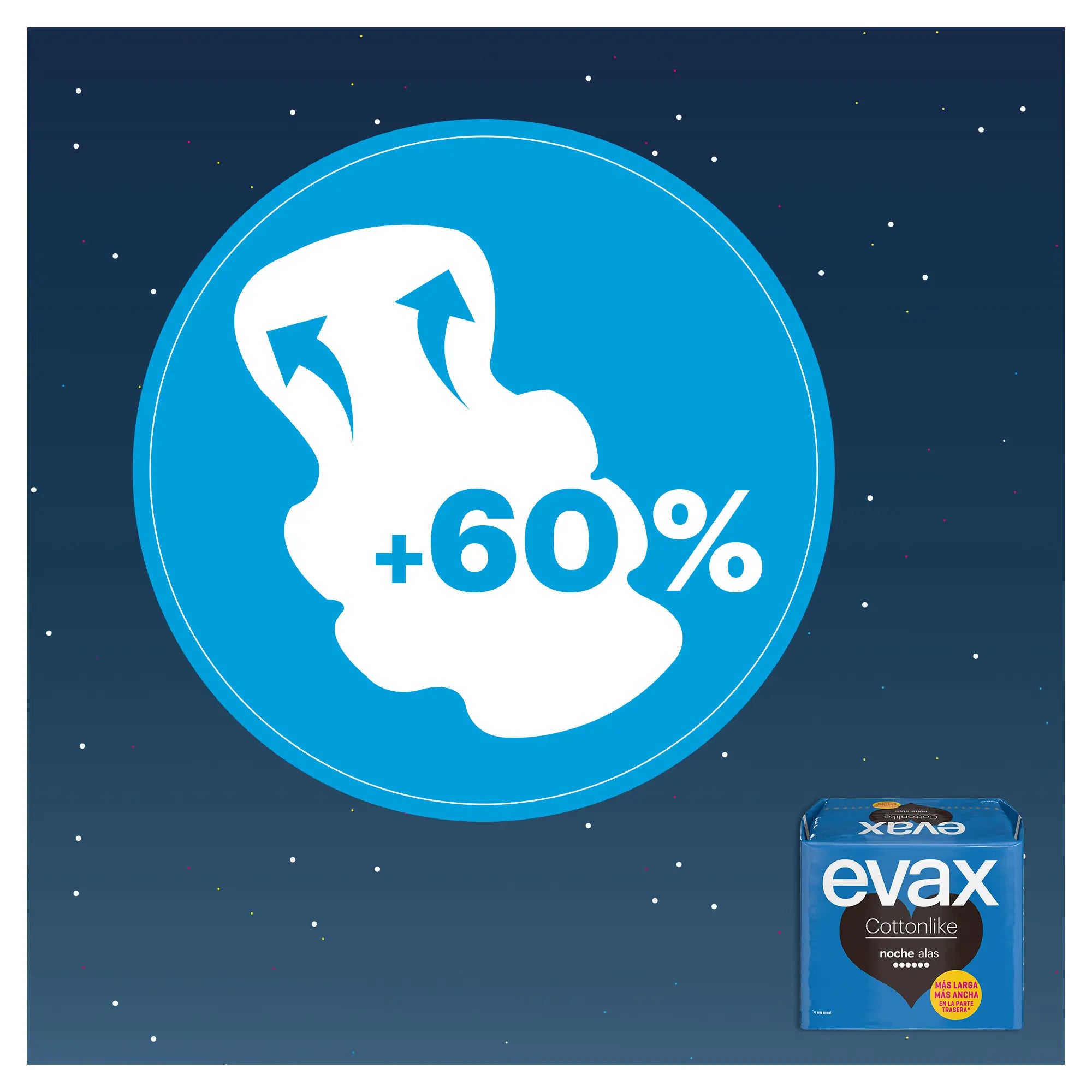 Evax Cottonlike Night Pads mit Flügeln 9 Stück