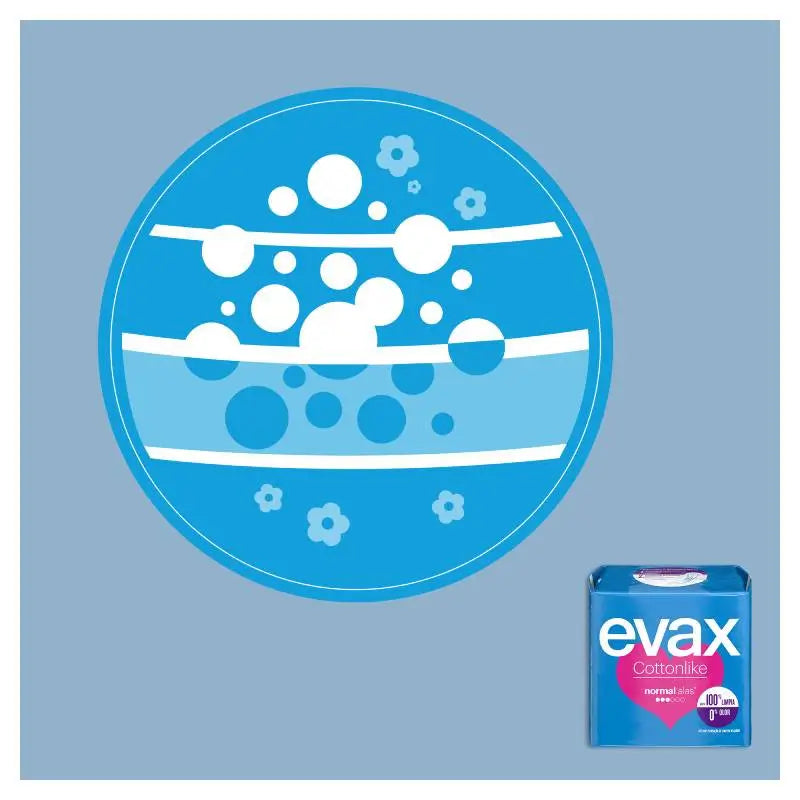 Evax Cottonlike Normal Compresses mit Flügeln 16 Stück