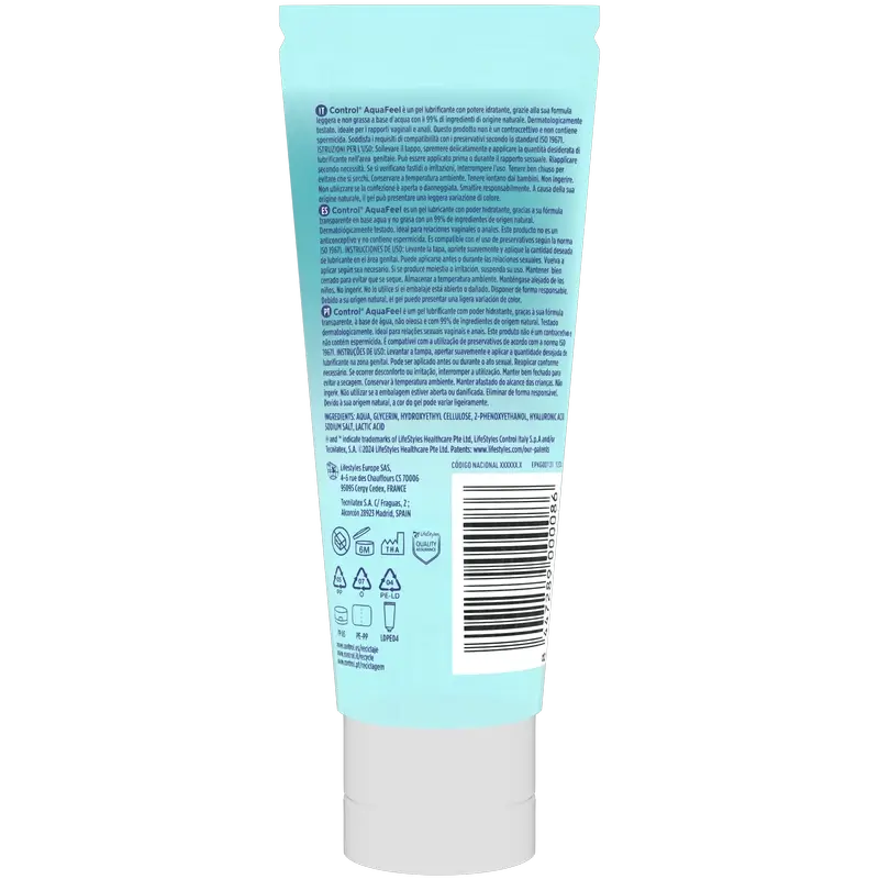 Control Aquafeel Tube Gleitmittel , 80 ml