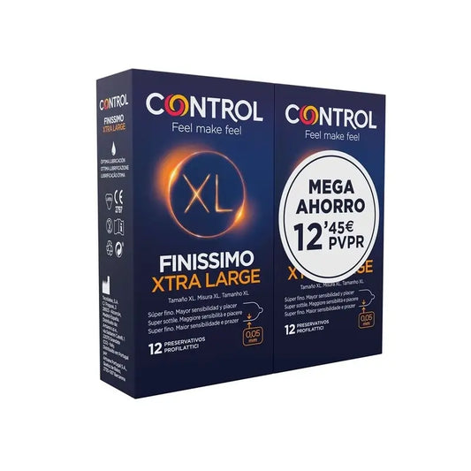 Control Finissimo XL Kondome Sparpackung, 12x2 Einheiten