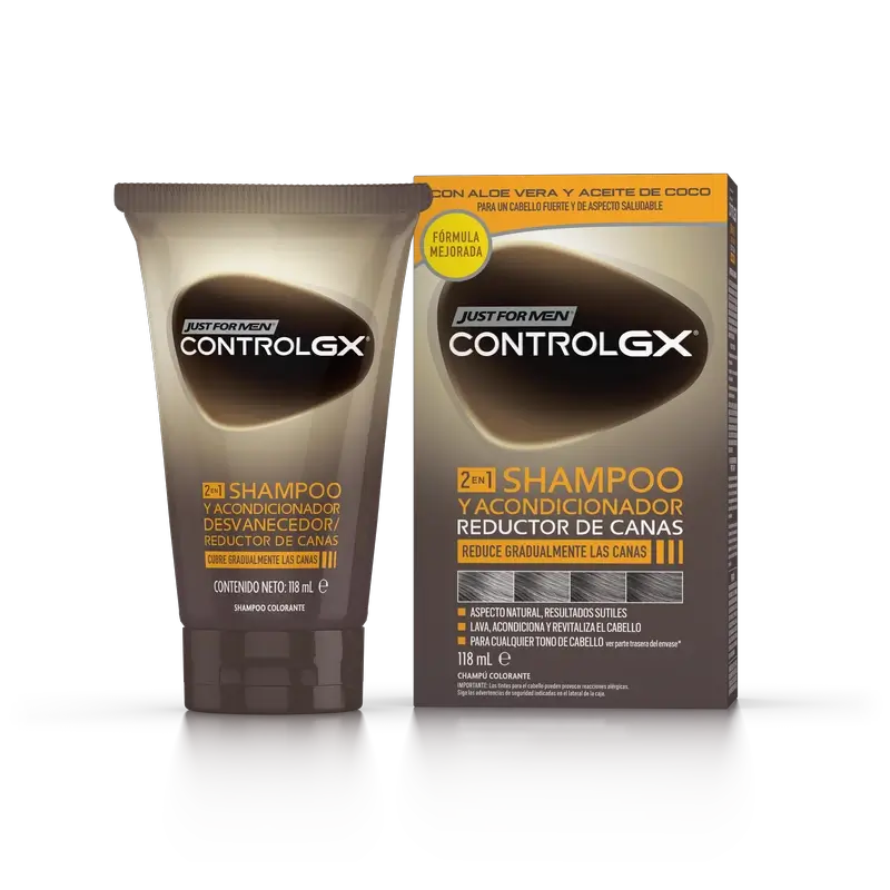 Just For Men Control Gx Grey Hair Reducer 2 in 1 Shampoo und Spülung 118 ml