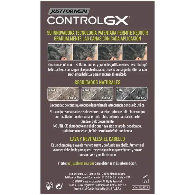Just For Men Control Gx Shampoo zur Reduzierung von grauem Haar 118 ml