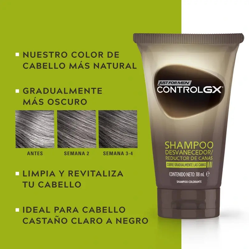 Just For Men Control Gx Shampoo zur Reduzierung von grauem Haar 118 ml