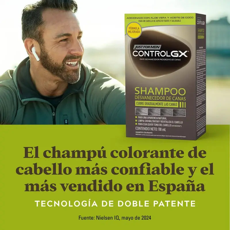Just For Men Control Gx Shampoo zur Reduzierung von grauem Haar 118 ml