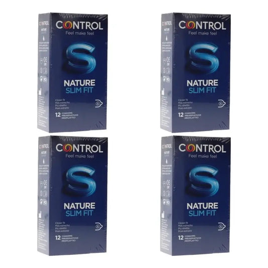 Control Nature Slim Fit Condoms, 12-pack, pack of 4