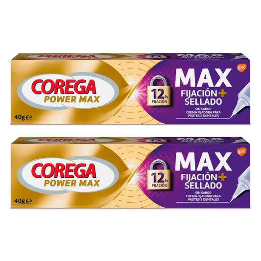 Corega Duplo Maximo Versiegelnde Fixiercreme, 2 x 40 gr