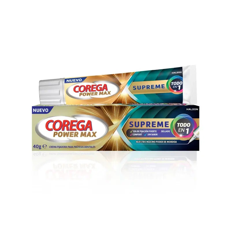 Corega Power Max Supreme Prothesenfixiercreme , 40 g