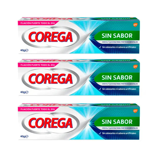 Corega Triplo Extrastarke geschmacksneutrale Klebecreme, 3 x 40 g