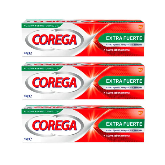 Corega Triplo Super Ultra Creme Extra Stark, 3 x 40 Gramm