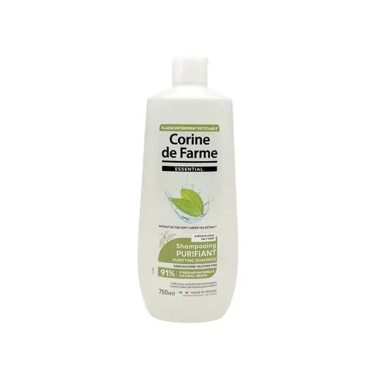 Corine De Farme Reinigendes Shampoo mit Grüntee-Extrakt, 750ml