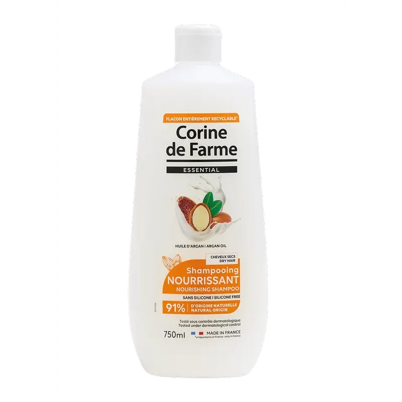 Corine De Farme Pflegendes Shampoo mit Arganöl, 750 ml