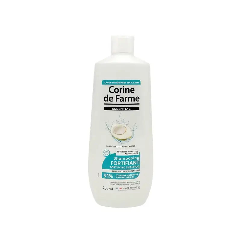 Corine De Farme Stärkendes Shampoo mit Kokosnusswasser, 750ml