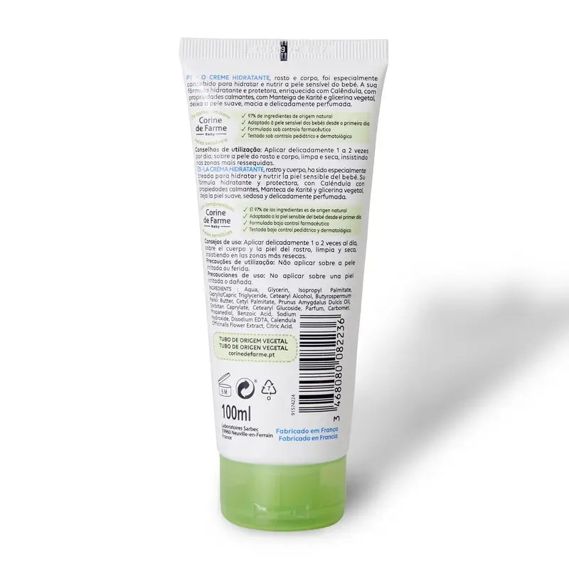 Corine De Farme Calendula Feuchtigkeitscreme, 100 ml