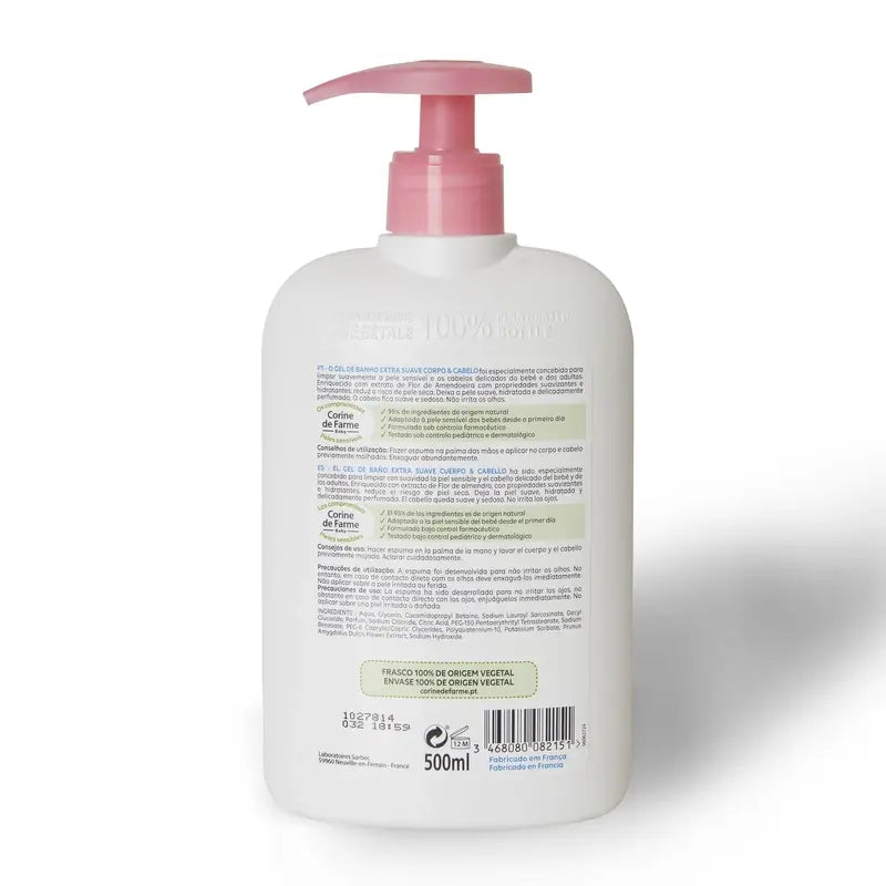 Corine De Farme Mandelblüte Extra Sanftes Badegel , 500 ml