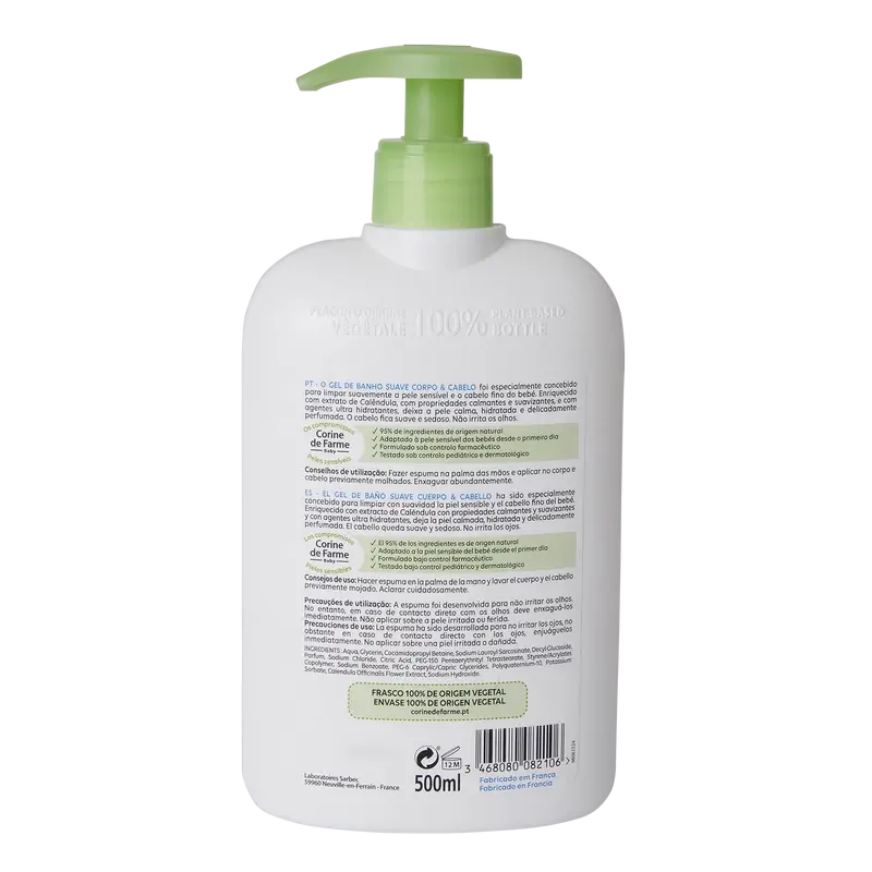 Corine De Farme Ultra Feuchtigkeitsspendendes Badegel Ringelblume , 500 ml
