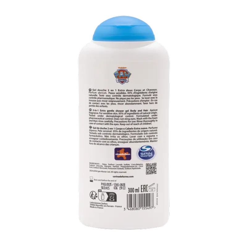 Corine De Farme Paw Patrol 2 In 1 Duschgel, 300 ml