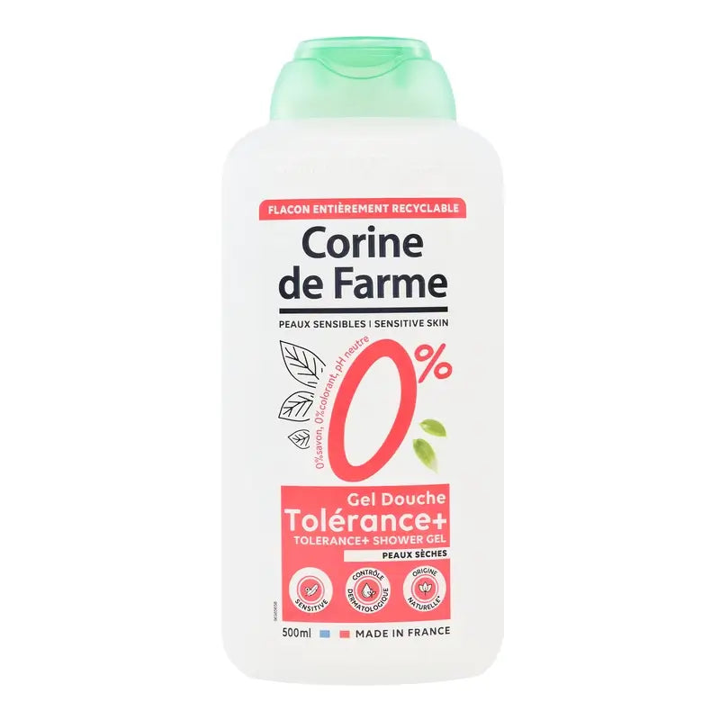 Corine De Farme Pure 0% Duschgel für trockene Haut, 500 ml
