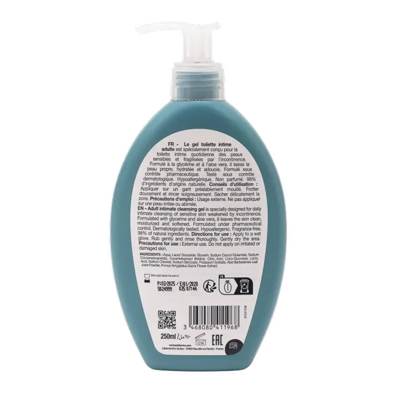 Corine De Farme Intimpflege-Gel für Erwachsene, 250 ml