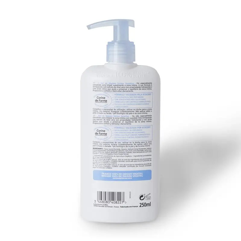 Corine De Farme Sensitive Intimhygiene Gel Bio , 250 ml